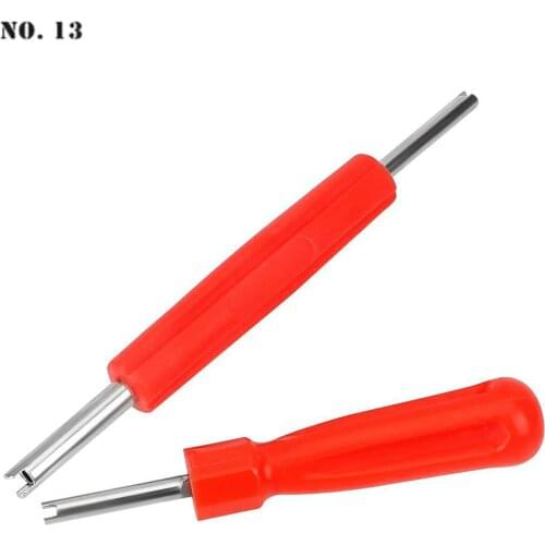 Car Bike Slotted Handle Tire Valve Stem Core Remover Screwdriver Repair Install Tire Repair Tool Car Styling Accessories Double