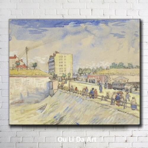 Impression Van farmer life scenery canvas printings oil painting printed on canvas wall art decoration picture no frame