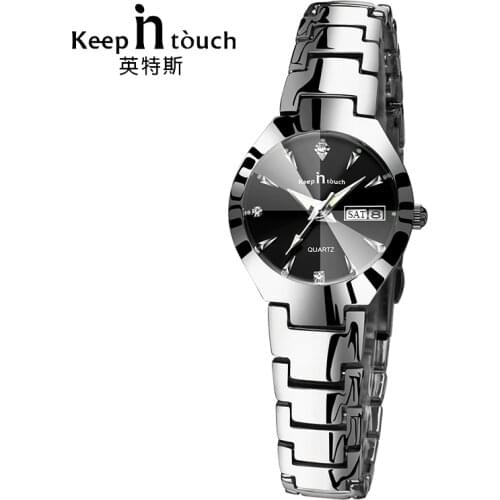 KEEP IN TOUCH Womens Silver Watch