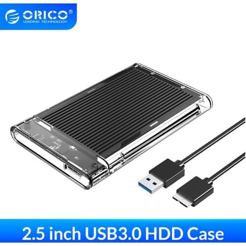 ORICO 2.5 inch HDD Enclosure SATA to USB3.0 USB3.1 Type-C HDD Case 4TB Tool Free for HDD/SSD Hard Disk Box External HDD Case