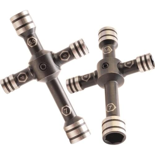 Small Hex Cross Wrench 4/5/5.5/7 for 1/8 1/10 RC HPI HSP Kyosho Tamiya on road off road car