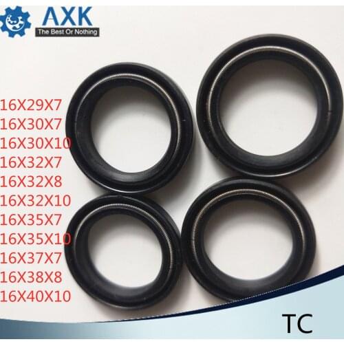 Oil Seal Gasket TC 16*29*30*32*35*37*38*40*7*8*10 mm 10Pcs Accessories NBR Skeleton Seals