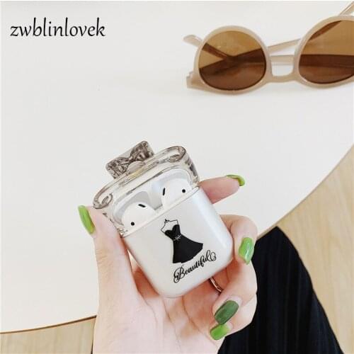 Fashion Extravagant Perfume Bottle Headphone Cover For AirPods1 2 Bluetooth Wireless Headset Silicone Keyring Case Accessories
