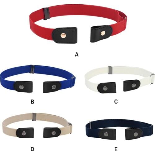 Fashion Buckle-Free Waist Belt For Jeans Pants,No Buckle Stretch Elastic Waist Belt For Women/Men,No Hassle Belt