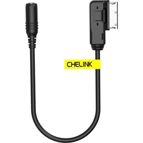 CHELINK Audi AMI MMI Music Interface to 3.5mm Female Stereo Jack Cord Audio Adapter Cable for iPhone iPad iPod Andriod Phone MP3