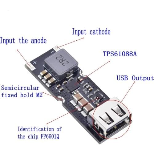 Single Cell Lithium Battery Boost Power Module Board 3.7V 4.2V Liter 5V 9V 12V USB Mobile Phone Fast Charge QC2.0 QC3.0 TPS61088