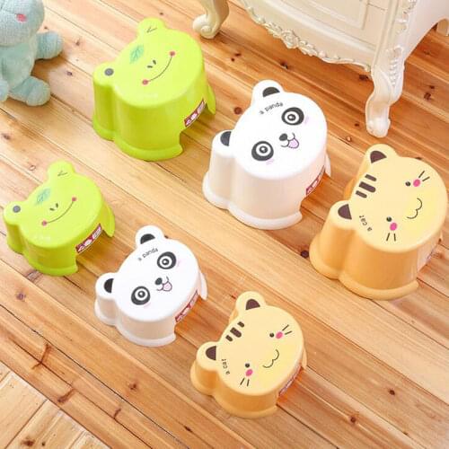 Plastic Cartoon Stool for Kids and Adult Lovely Thick Chair Small and Big Available Free Shipping D01