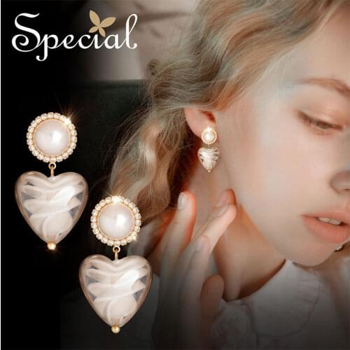 SPECIAL earrings earrings earrings earrings ins temperament female heart-shaped gift North Shore Chuqing 2021 new wave S3784E