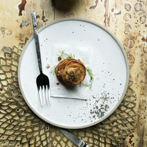 Creative ceramics Western dish steak dish home restaurant set dish dessert plate flat plate tableware