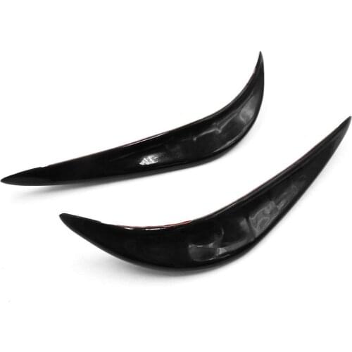 Uxcell 2 Pcs Rubber Curve Shape Car Front Rear Bumper Corner Anti-rub Guard Black