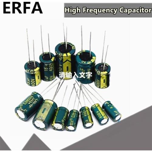 High Frequency Capacitor 6.3V 10V 16V 25V 35V 50V 400V 450V 22UF 47UF 100UF 220UF 330UF 470UF 680UF 1000UF 1500UF 2200UF 3300UF