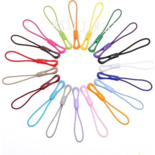 50pcs Zipper Pulls Strong Hollow Nylon Cord with Rubber Gripper Pull To Fit Any Zipper Materials-Zipper Fixer