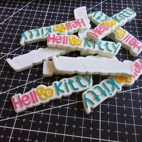 1pcs/lot Flat back resin Kitty sign 54mm Cabochons Scrapbook for DIY phone case decoration C006-1