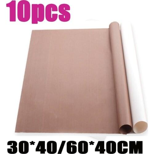 10pcs Reusable Baking Mat High Temperature Resistant Sheet Pastry Baking Oilpaper Heat-Resistant Pad Non-stick Mat Kitchen Tool