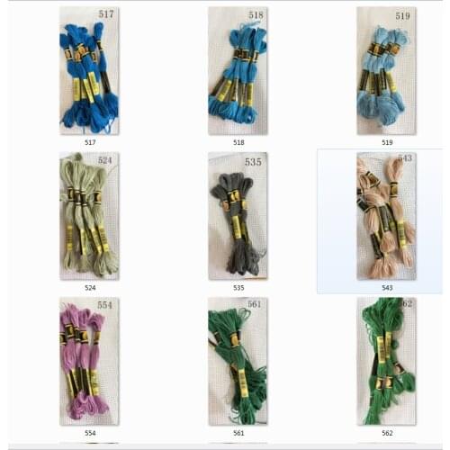 100% cotton CXC 10 pieces cross stitch threads / cross stitch embroidery thread Customer choose styles threads colors 7 n
