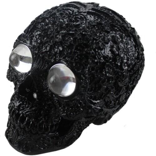 12V LED Custom Universal Skull Headlight Handmade HeadLamp For Yamaha Cruiser Chopper Cafe Racer Old School Touring Bobbebr