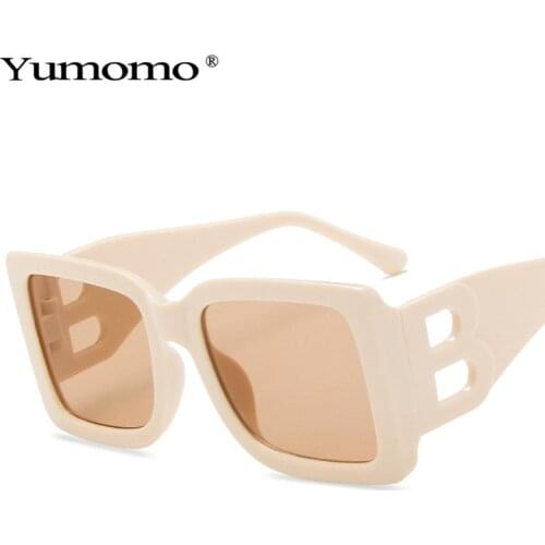 2021 Vintage Oversize Square Sunglasses Women Luxury Big Frame Women Sun Glasses Fashion Gradient Female Glasses UV400
