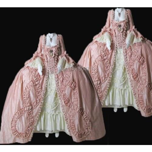 Tailored!NEW Royal 18 Century French Duchess Retro medieval Renaissance Reenactment Theatre Civil war Victorian dress HL-322