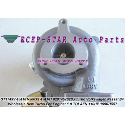 Free Ship GT1749V 454161-5003S 454161-0001 454161 028145702DX 028145702DV turbo For Volkswagen VW Passat B4 1.9 TDI AFN 1.9L 96