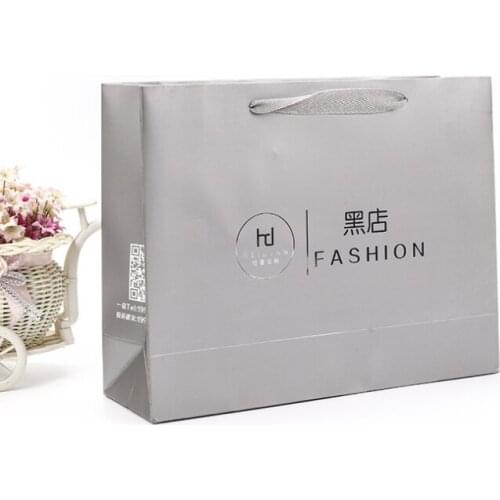 Fast delivery Wholesale paper bag custom print gift kraft shopping bag tote with handle --XP2112