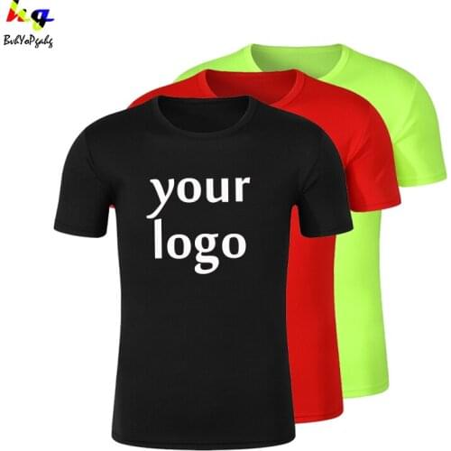 Design your own printed brand logo pictures Customize mens and womens T-shirts and large-size casual T-shirts Custom clothing