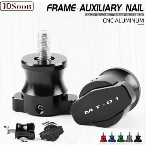 JDSOON Motorcycle CNC Aluminum Frame Stands 6MM Screws sliders Swingarm Spools Slider M6 For YAMAHA MT-10 MT10 MT 10 FZ-10 FZ 10