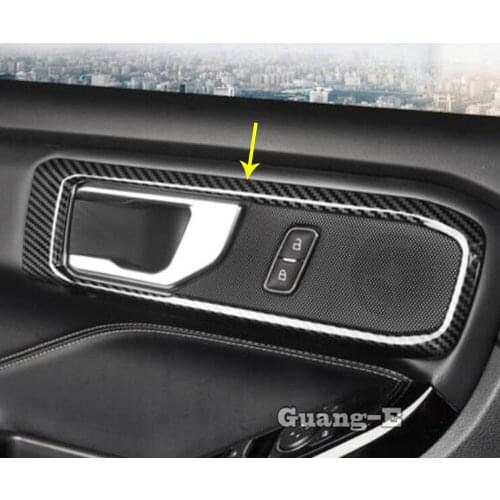 Car Body Cover Detector Stick Trim Frame Door Inner Built Handle Bowl Armrest Parts 4pcs For Ford Explorer U625 2019 2020 2021
