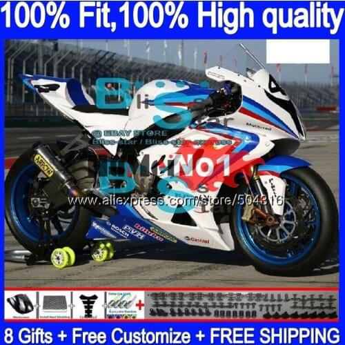 Injection Mold For BMW S 1000 RR S 1000RR white blue 33MC.113 S1000 RR 2015 2016 2017 2018 S1000RR 15 16 17 18 OEM Fairings Kit