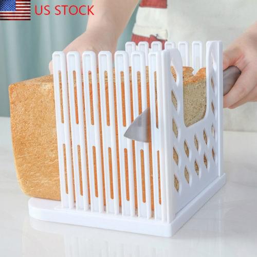 New Bread Slicer Cutter Mold Maker Slicing Cutting Guide Loaf Toast Kitchen Tool