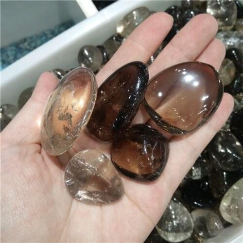 NEW 100g Natural Smoky Quartz Tumbled Crystals Quartz Gravel Polished Stone Healing Natural Quartz Crystals