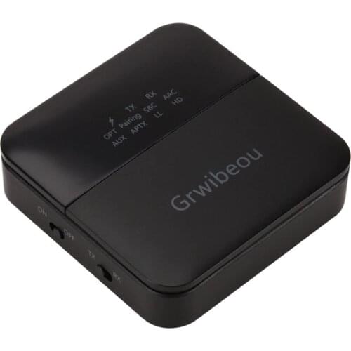 Optical Fiber Bluetooth True 5.0 Audio Adapter Csr8675 Receiving and Transmitting APTX Two-in-one Hd Decoding Aux