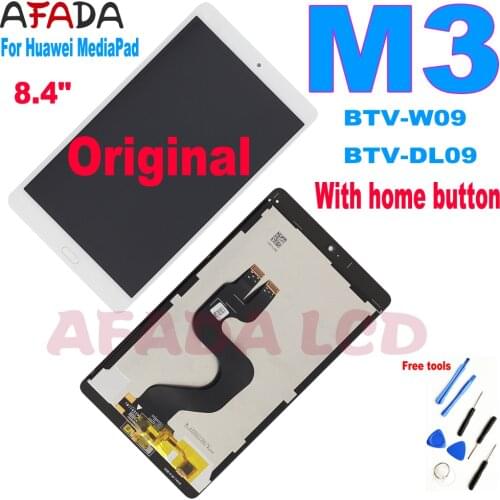 Original 8.4" Lcd For Huawei MediaPad M3 BTV-W09 BTV-DL09 Lcd Display Touch Screen Digitizer Assembly for MediaPad M3 Lcd Home