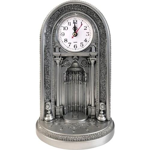 GREAT GIFT Mevlüt gift Eyüp Sultan Mosque Clock Mihrab Trinket Large Silver FREE SHIPPING