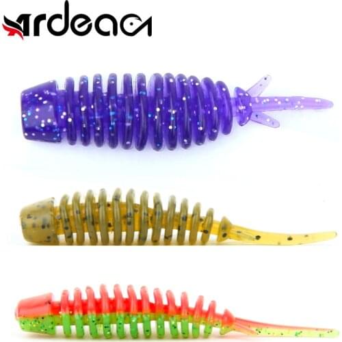 Ardea Needle Tail Soft Bait 1.3g/2g/2.9g Root Fishing Lure Silicone Double Color Screw Worm Lures Wobbler Jig Shad Bass Tackle