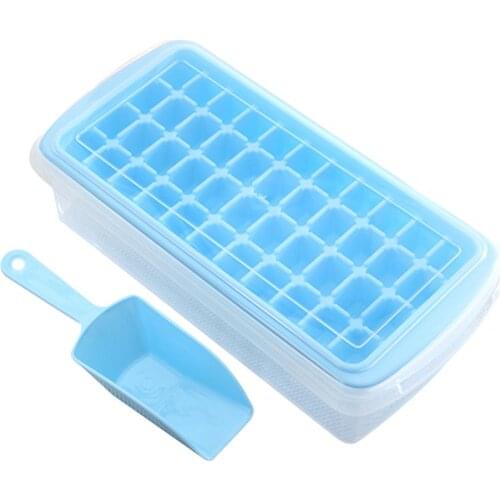 44 Grids With Lid Ice Cube Tray Food Grade Silicone Ice Cube Maker Mold For Ice Cream Chocolate Party Whiskey Cocktail Drink