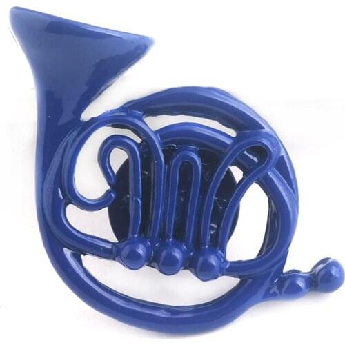 TV Series Sitcom How I Met Your Mother HIMYM Blue French Horn Alloy Badge Brooch Pin Clothes Hat Lapel Bag Backpack Accessories