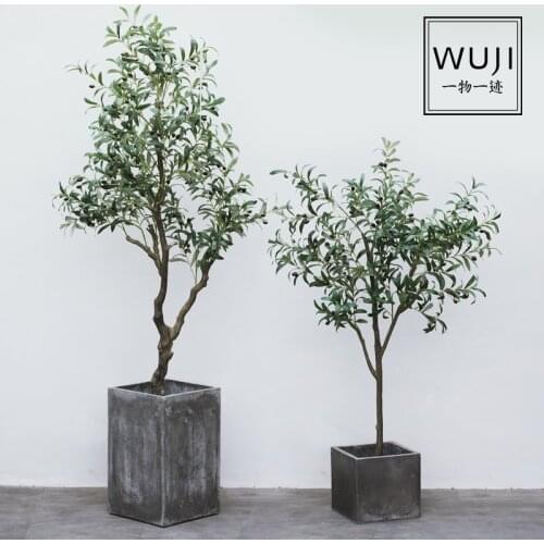 Nordic ins network popular live simulation green olive tree indoor props large potted plant decoration