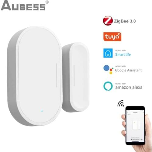 Tuya Smart ZigBee Door Sensor Door Open / Closed Detectors App Notification Alert Security Alarm Voice Contorl Alexa Google Home