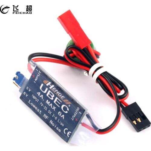 FEICHAO 4A UBEC Input 7V-25.5V 2-6S Lipo Output 5V 6V / 4A Continuous Max 6A Switch Mode BEC for RC Quadcopter Airplanes Car