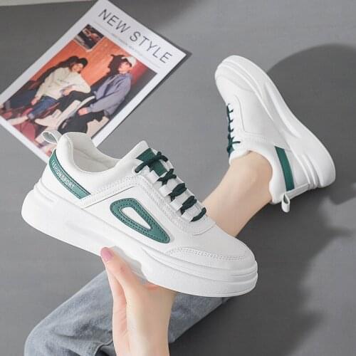 Womens Thick-Soled Casual Shoes Simple And Casual Increase Height Platform Sneakers Lightweight Sport Jogging Female Foorwear