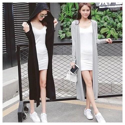 Women 2020 Summer Sun Cardigan Sun Protection Shirt Coat Modal Tops Fashion Female Solid Anti UV Casual Loose Long Clothing G267