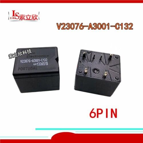 1PCS/5PCS 100%Original New Automobile relay V23076-A3001-C132 V23076A3001C132 V23076-A3001-C132 6PIN