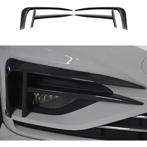 4Pcs Car Fog Light Eyebrow Eyelid Cover for Jetta MK7 2019-2021 Front Bumper Side Vent Spoiler Splitter