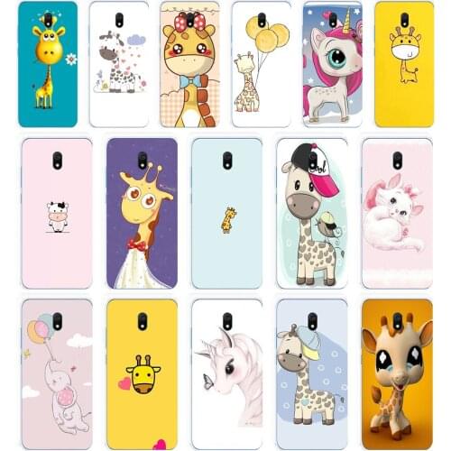 89AA Cartoon giraffe gift Soft Silicone Tpu Cover phone Case for Xiaomi Redmi 8 8A Note 8T 8t Pro