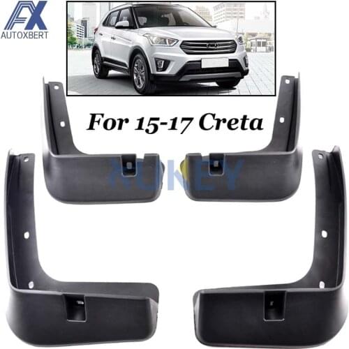 For Hyundai Creta ix25 2015 2016 2017 Mudflaps Splash Guards Mud Flap Mudguards Fender Front Rear Molded Car Mud Flaps