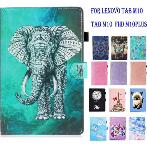 Stand Case For Lenovo Tab M 10 M10 FHD Plus case PU Leather Funda Cover For lenovo tab M10 TB-X605F L TB-X505F/L/X Tablet Shell