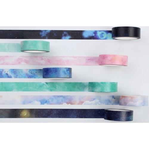 Creative Dream Sky Japanese Decorative Adhesive Tape Masking Washi Tape Diy Scrapbooking School Supplies Stationery Papelaria