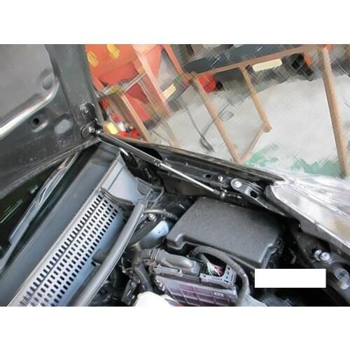 For Toyota Prius V ZVW40/41 2012-2014 Front Hood Bonnet Modify Gas Struts Lift Support Shock Damper Carbon Fiber Car Styling