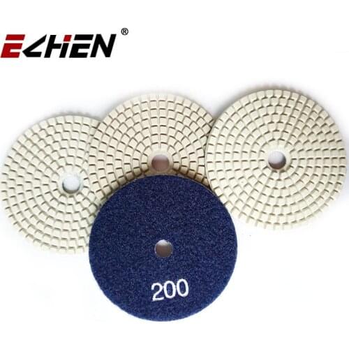 Granite Diamond Flexible White Polishing Pad 7 Step for polishing white stone 100mm