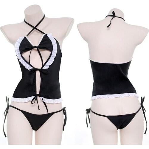 Creative Japanese Style Sleepwear Tops & Shorts Suit Underwear Cosplay Costume for Women Girl Christmas Gift 1set